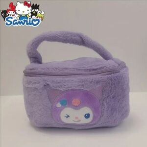Kuromi Makeup Bag HELLO KITTY Sanrio NWT Super cute Pretty Purple Kids Pouch